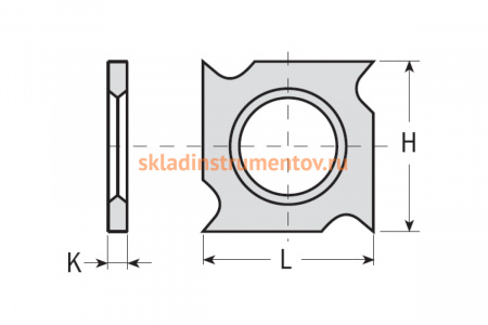 Нож твердосплавный F1730 (18x18x2мм) CMT 790.181.00