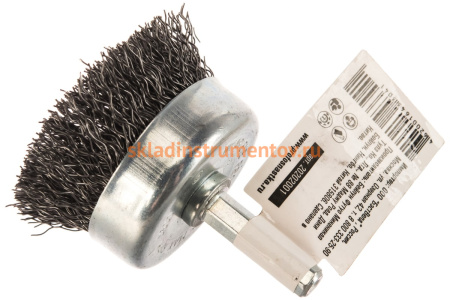 Щетка чашечная с гофрированной проволокой Мастер 115 (50 мм; хвостовик 6.35х30 мм) Профоснастка 20202001
