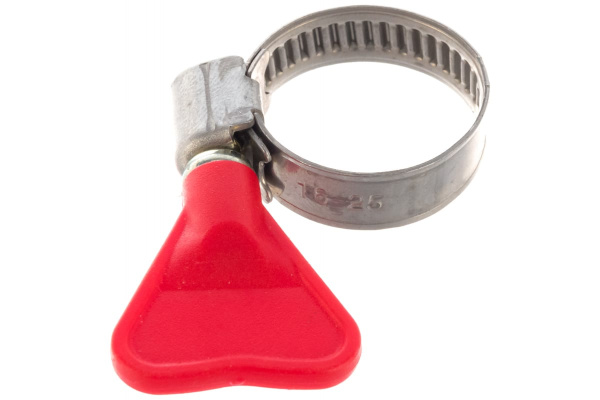 Хомуты Зубр ЭКСПЕРТ Бабочка из нержавеющей стали с накатной лентой НЛ-9, 16-25 мм, 200 шт 37835-16-25-200