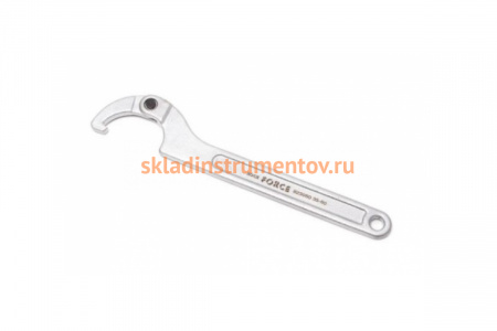 Раздвижной С-образный ключ с фиксатором и крюком под пазовую гайку ROCKFORCE 13-35 мм RF-823035