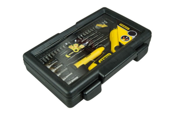 Отвертка со вставками 38 предметов в футляре Stanley 0-63-038