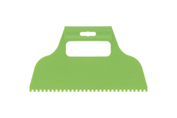 Пластмассовый шпатель для клея СИБРТЕХ зубчатый 4х4 мм 86014