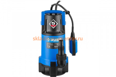 Дренажный насос ЗУБР Профессионал 900 Вт для грязной воды НПГ-Т3-900