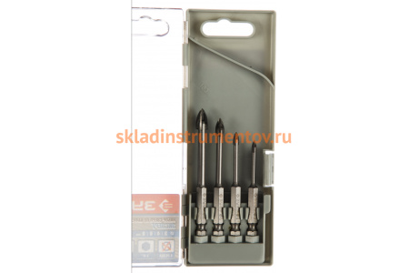 Набор сверл по кафелю и керамике ЭКСПЕРТ (4 шт; 3, 4, 6, 8 мм) Зубр 29845-H4