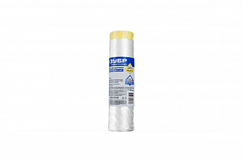 Защитная пленка с клейкой лентой Зубр ПРОФЕССИОНАЛ HDPE 10мкм 0,65х20м 12250-065-20