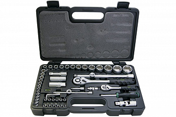 Набор торцовых ключей 1/4 дюйма + 1/2 дюйма, 55 шт HAUPA 110678