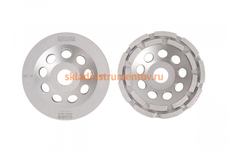 Чашка алмазная двухрядная по бетону и граниту (125х22.2 мм) MESSER 03-01-125