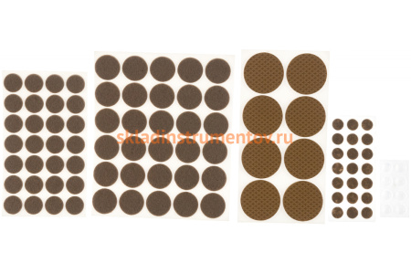 Набор самоклеящихся накладок на мебельные ножки Stayer COMFORT 98шт коричневые 40916-H98