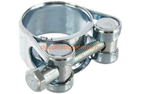 Металлические силовые хомуты СИБРТЕХ 29-31 мм, ширина 20 мм, шарнирный, W1, 2шт 47511