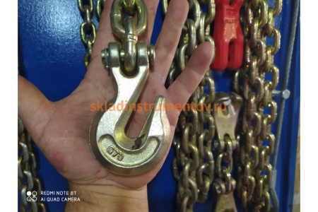 Тяговая цепь с крюками для слесарных работ WIEDERKRAFT соединитель цепей, 6 т длина 45 см WDK-0504 Тяговая цепь с крюками для слесарных работ WIEDERKRAFT соединитель цепей, 6 т длина 45 см WDK-0504