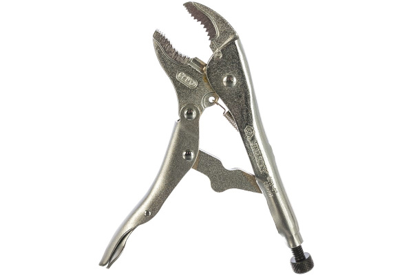 Зажим с фиксатором и закругленными губками 180мм KING TONY 6011-07R