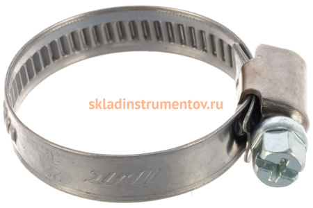 Ленточный червячный хомут 020-035мм JTC-ZN35