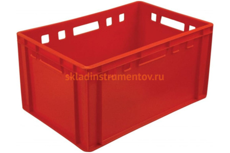 Ящик Тара.ру п/э 600х400х300 сплошной, красный Е3 Ящик Тара.ру п/э 600х400х300 сплошной, красный Е3