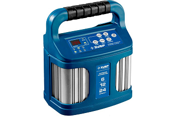 Зарядное устройство ЗУБР ПРОФЕССИОНАЛ, 12В, 12А, автомат, IP65, AGM, GEL, WET 59305