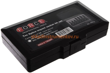 Набор головок-бит Spline М8-М18, 7 шт. FORCE 40713