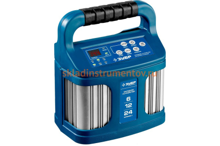 Зарядное устройство ЗУБР ПРОФЕССИОНАЛ, 12В, 12А, автомат, IP65, AGM, GEL, WET 59305