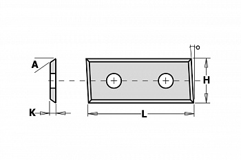 Нож твердосплавный F1730 (31.5x9х1.5 мм) CMT 790.315.00