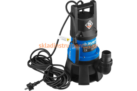 Дренажный насос ЗУБР Профессионал 1300 Вт для грязной воды НПГ-Т3-1300