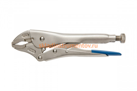 Зажимные клещи HOEGERT TECHNIK круглые губки, 250 мм HT1P380