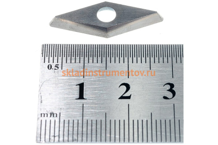 Резец сменный твердосплавный ЭКСПЕРТ тип Ромб (27х10 мм; 2 рабочие грани) для набора 18371-H3 Зубр 18372