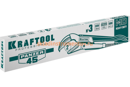 Трубный ключ Kraftool PANZER-45, №3, изогнутые губки 2735-20_z02