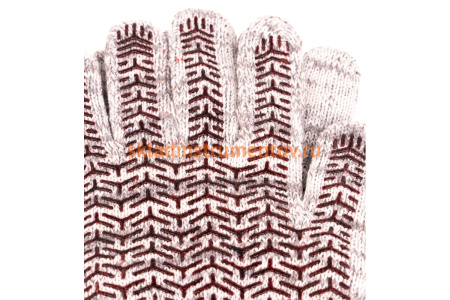 Трикотажные усиленные перчатки СИБРТЕХ гелевое ПВХ-покрытие 68182