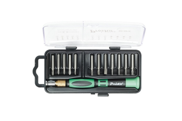 Прецизионная отвертка со сменными битами 12шт. ProsKit SD-081E С00034095