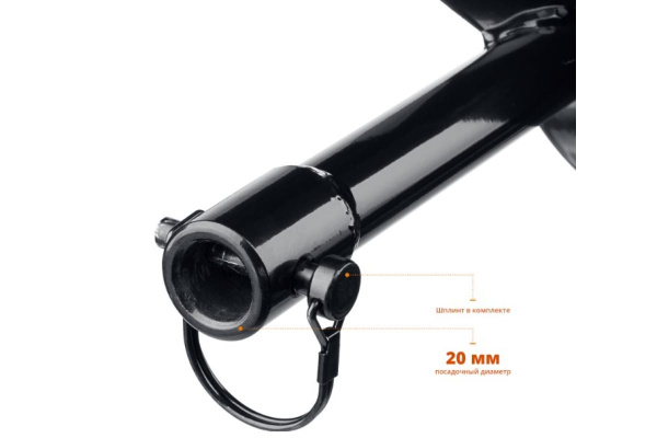 Шнек для мотобуров, грунт, d=150 мм, однозаходный Зубр 7051-15