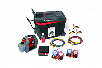 Набор для заполнения ROCADDY 120 с 2 аналоговыми манометрическими коллекторами ROTHENBERGER 1000002560