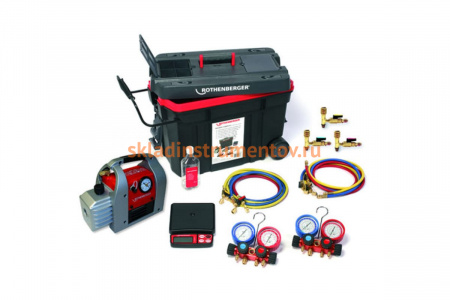 Набор для заполнения ROCADDY 120 с 2 аналоговыми манометрическими коллекторами ROTHENBERGER 1000002560