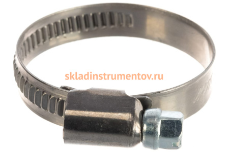 Червячный хомут JTC 25-40мм, нержавеющая сталь, ширина ленты 9мм ZN40