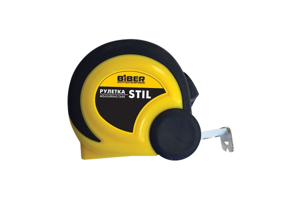 Рулетка (обрезиненный корпус, 5 м х 25 мм) Biber STIL 40083 тов-173007