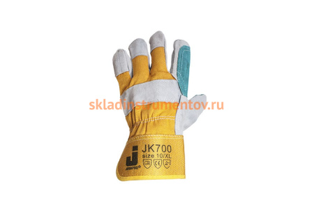 Комбинированные кожаные перчатки JetaSafety JK700/XL Комбинированные кожаные перчатки JetaSafety JK700/XL