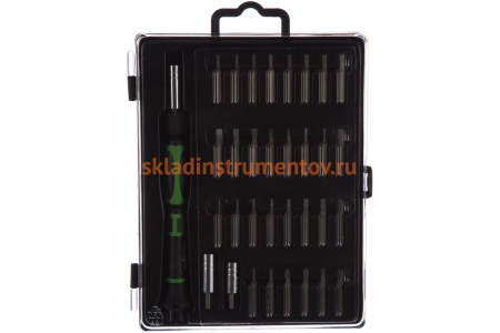 Отвертка со сменными стержнями 33шт HAUPA 104002