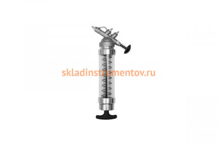 Прозрачный шприц для смазки нажимного типа для пневматического инструмента GROZ GR43106