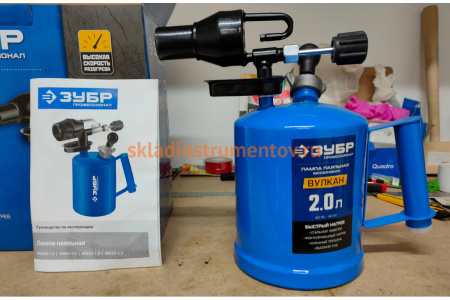 Профессиональная паяльная лампа Зубр ВУЛКАН со стальным эжектором 2,0 л 40652-2.0_z02 Профессиональная паяльная лампа Зубр ВУЛКАН со стальным эжектором 2,0 л 40652-2.0_z02