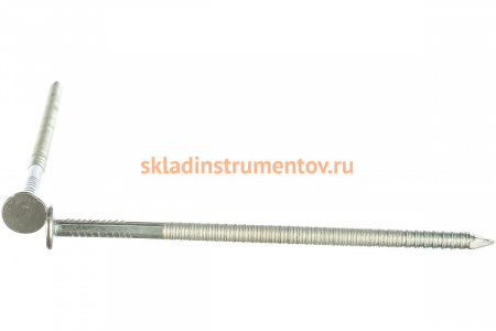 Ершеные гвозди с плоской головкой ЗУБР, оцинкованные, 90 х 4.2 мм, 5 кг, (примерно 670 шт.) 305200-42-090