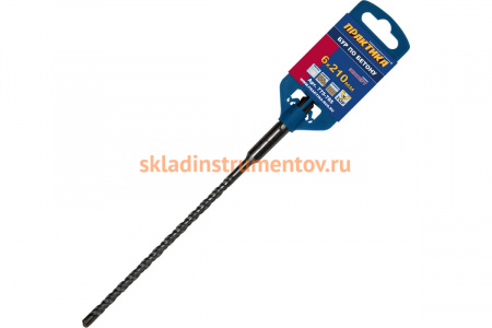 Бур Х-тип серия Эксперт по бетону (6х210 мм; SDS-plus) ПРАКТИКА 775-785