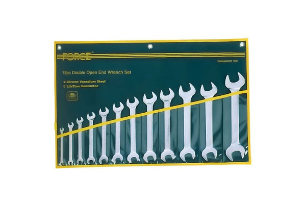 Набор рожковых ключей с 6х7 по 30х32 свёртка 12 предметов FORCE 5128C