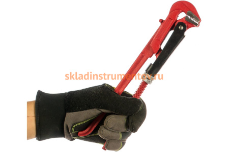 Трубный рычажный ключ с прямыми губками №0, 3/4" Зубр МАСТЕР 27314-0