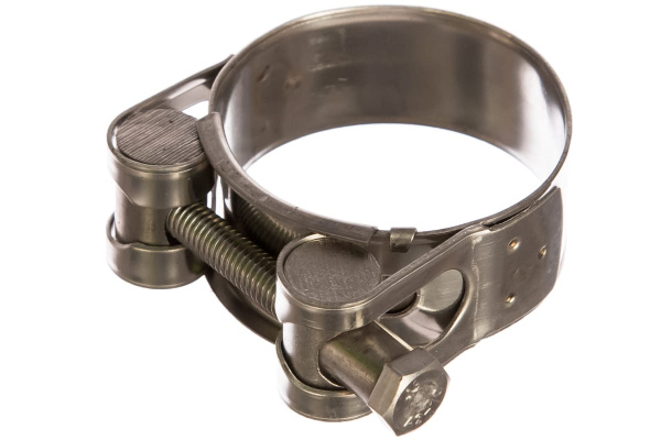 Металлические хомуты СИБРТЕХ, силовые, 48-51мм, ширина 22мм, шарнирный, W4, 2шт 475393