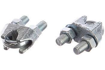 Зажим троса ЗУБР DIN 741, 10мм, 2 шт, оцинкованный, Профессионал 304416-10 Зажим троса ЗУБР DIN 741, 10мм, 2 шт, оцинкованный, Профессионал 304416-10