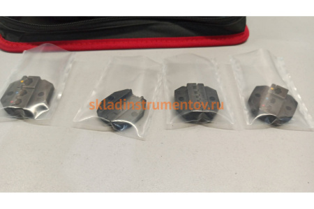 Ручные пресс-клещи КВТ СТК+4, 4 матрицы в сумке 75907