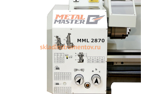 Токарный станок MetalMaster MML 2870 15462 Токарный станок MetalMaster MML 2870 15462