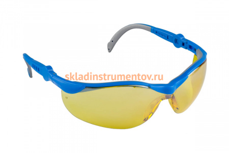 Открытые защитные очки Зубр Прогресс 9, желтые 110311_z01