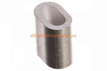 Зажим троса ЗУБР DIN 3093 алюминиевый, 4мм, 2 шт, 304476-04