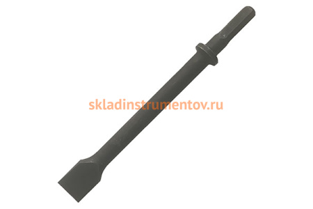 Зубило (180 мм; шестигранный хвостовик; сталь 9ХС) для зубильного молотка ПНЕВМО-ТРЕЙД PT-AH-L180H