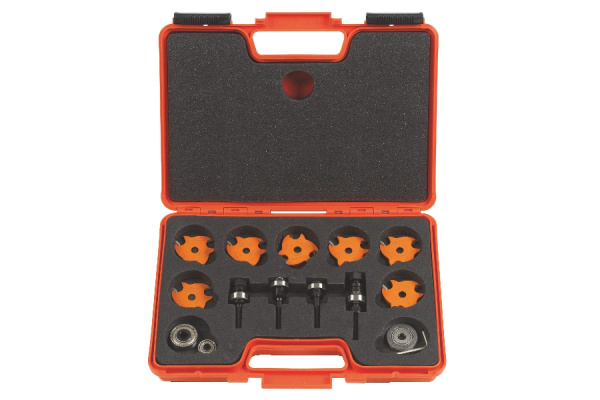 Комплект фрез пазовых и оправок (7 шт; хвостовик 8 мм) CMT 923.001.11