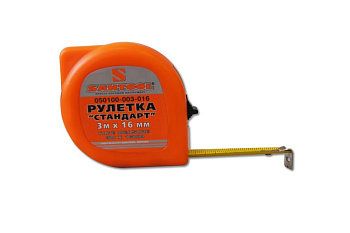 Рулетка СТАНДАРТ 3 м х 16 мм SANTOOL 050100-003-016