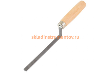 Расшивка, 155x10 мм, углеродистая сталь, деревянная рукоятка РемоКолор 28-4-001